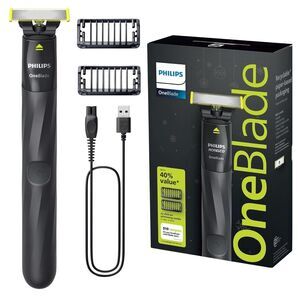 Philips Norelco OneBlade Trimmer w/2X Trimming Combs NEW/SEALED
